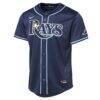 Tampa Bay Rays Youth Road Limited Jersey - Navy - Side View