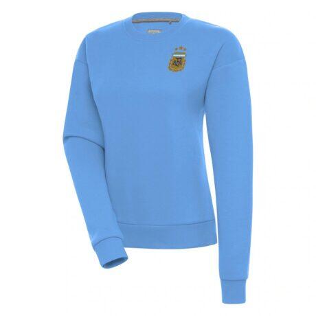 Argentina National Team Antigua Women's Victory Pullover Sweatshirt - - Front View