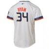 Nolan Ryan Houston Astros Nike Youth 2025 City Connect Limited Player Jersey - White - Detail View