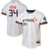 Nolan Ryan Houston Astros Nike Youth 2025 City Connect Limited Player Jersey - White - Front View