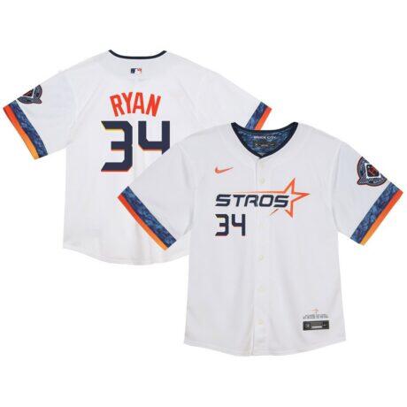 Nolan Ryan Houston Astros Nike Toddler City Connect 2025 Limited Jersey - White - Front View