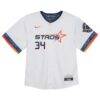 Nolan Ryan Houston Astros Nike Toddler City Connect 2025 Limited Jersey - White - Side View