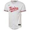 Minnesota Twins Nike Youth Home Replica Jersey - White - Side View