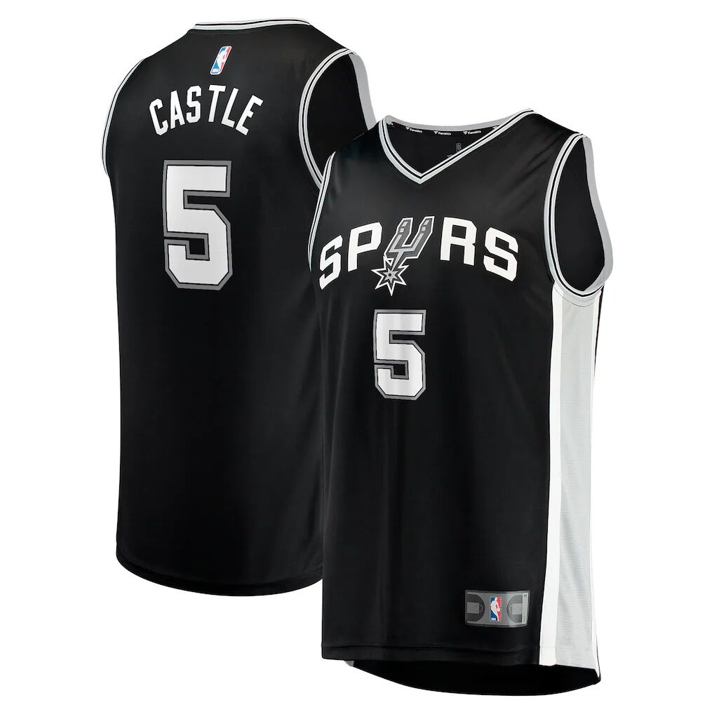 Stephon Castle San Antonio Spurs Fashion7 2024 NBA Draft Fast Break Player Jersey - Icon Edition