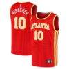 Zaccharie Risacher Atlanta Hawks Fashion7 2024 NBA Draft Fast Break Player Jersey - Red - Front View