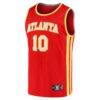 Zaccharie Risacher Atlanta Hawks Fashion7 2024 NBA Draft Fast Break Player Jersey - Red - Side View