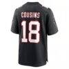 Kirk Cousins Atlanta Falcons Nike Youth Game Jersey - Black - Detail View