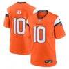 Bo Nix Denver Broncos Nike Youth Game Jersey - Orange - Front View
