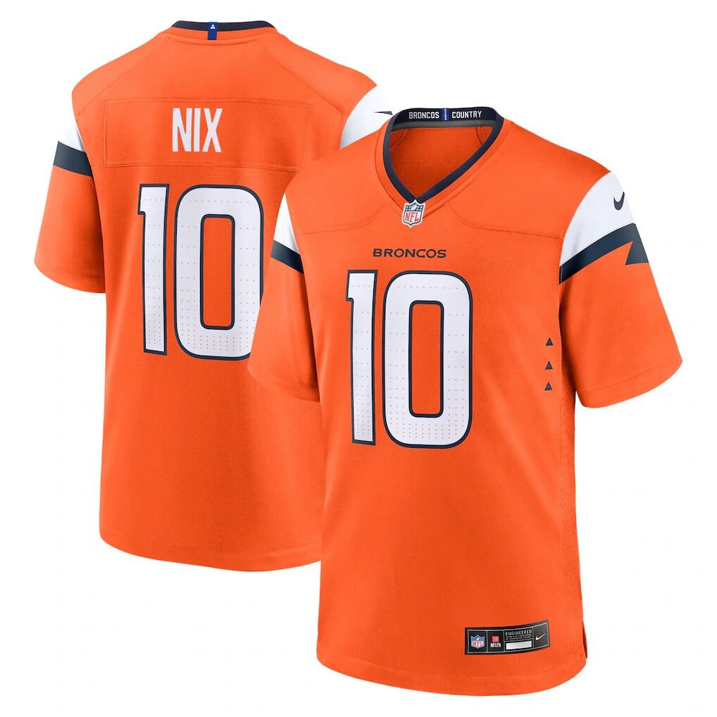 Bo Nix Denver Broncos Nike Youth Game Jersey