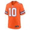 Bo Nix Denver Broncos Nike Youth Game Jersey - Orange - Side View