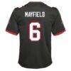 Baker Mayfield Tampa Bay Buccaneers Nike Youth Game Jersey - Pewter - Detail View