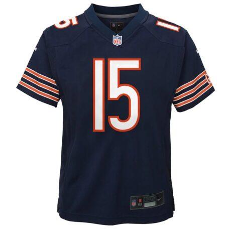 Rome Odunze Chicago Bears Nike Youth Game Jersey - Navy - Side View