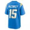 Ladd McConkey Los Angeles Chargers Nike Youth Game Jersey - - Detail View