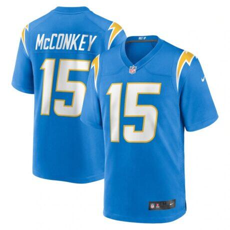 Ladd McConkey Los Angeles Chargers Nike Youth Game Jersey - - Front View