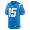 Ladd McConkey Los Angeles Chargers Nike Youth Game Jersey - - Side View