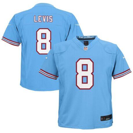 Will Levis Tennessee Titans Nike Toddler Alternate Oilers Throwback Game Jersey - Light Blue - Front View