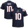 Drake Maye New England Patriots Nike Toddler Game Jersey - Navy - Front View