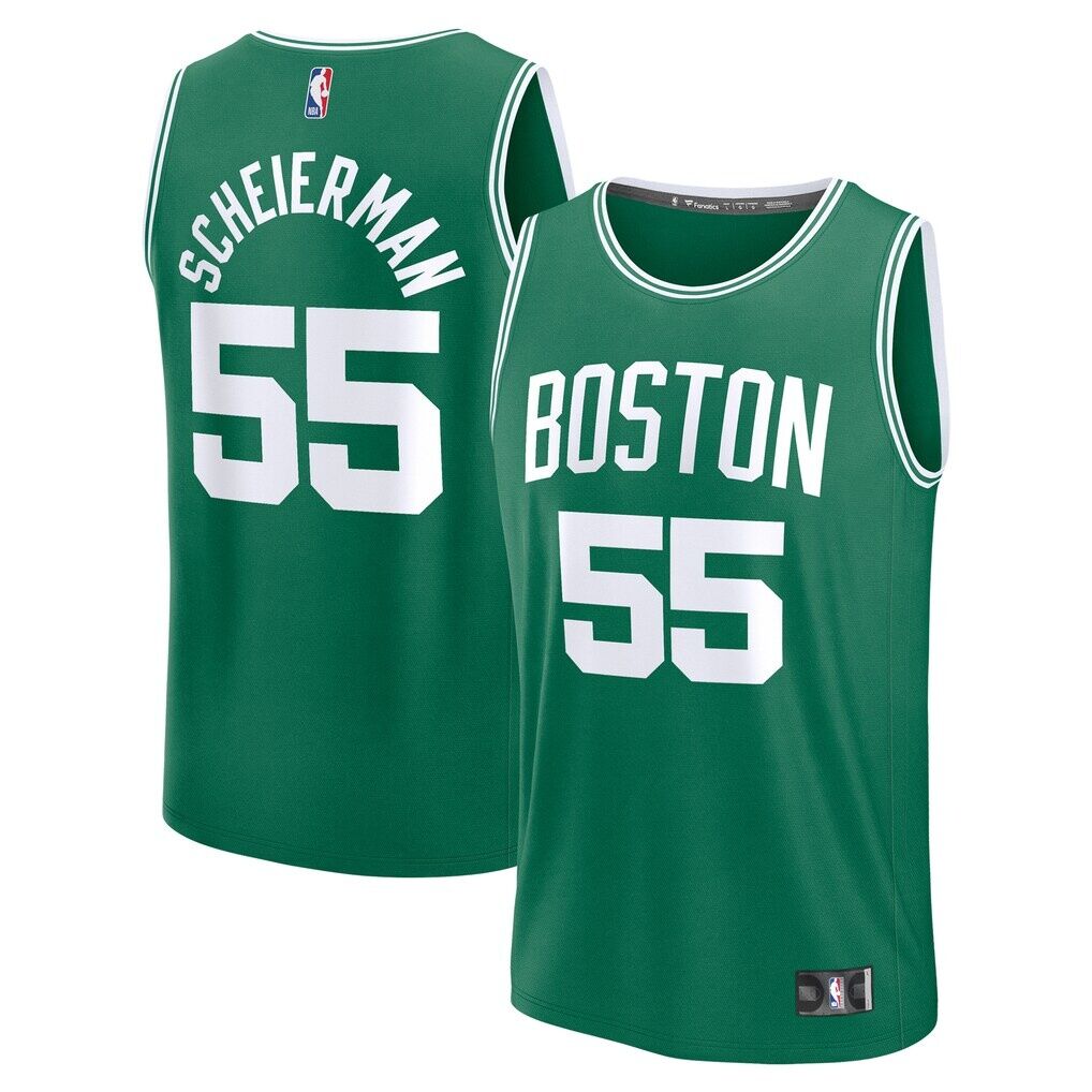 Baylor Scheierman Boston Celtics Fanatics 2024 NBA Draft Fast Break Player Jersey – Icon Edition – Kelly Green