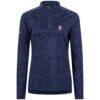 USWNT Levelwear Women's Coral Quarter-Zip Pullover Top - Navy - Side View