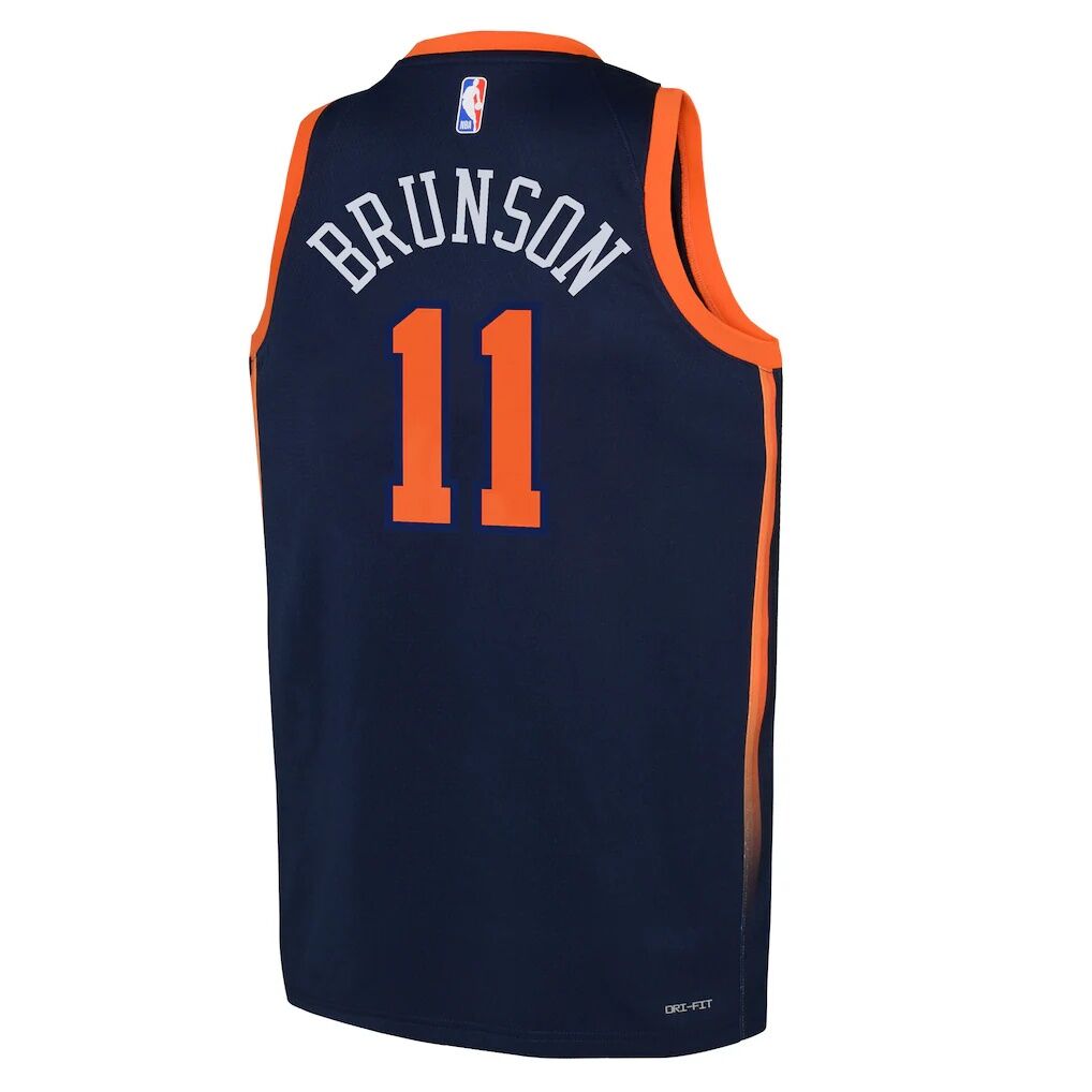 Jalen Brunson New York Knicks Jordan Brand Youth Swingman Jersey – Statement Edition