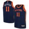 Jalen Brunson New York Knicks Jordan Brand Youth Swingman Jersey - Navy - Front View