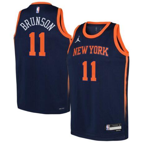 Jalen Brunson New York Knicks Jordan Brand Youth Swingman Jersey - Statement Edition
