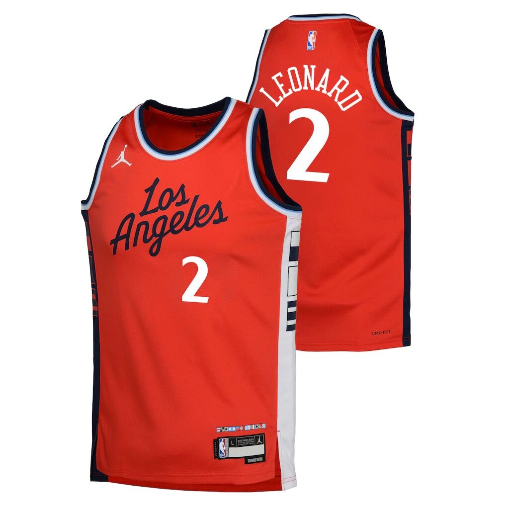 Kawhi Leonard LA Clippers Jordan Brand Youth Swingman Jersey – Statement Edition