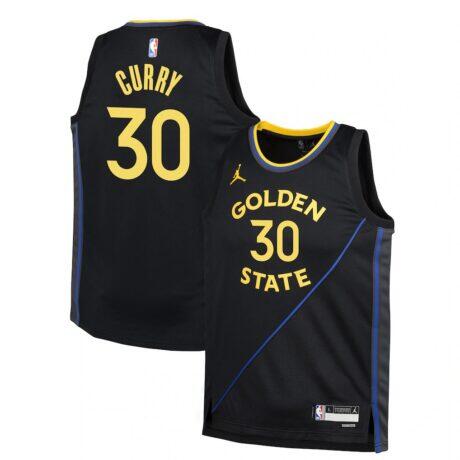 Stephen Curry Golden State Warriors Jordan Brand Youth Swingman Jersey - Navy - Front View