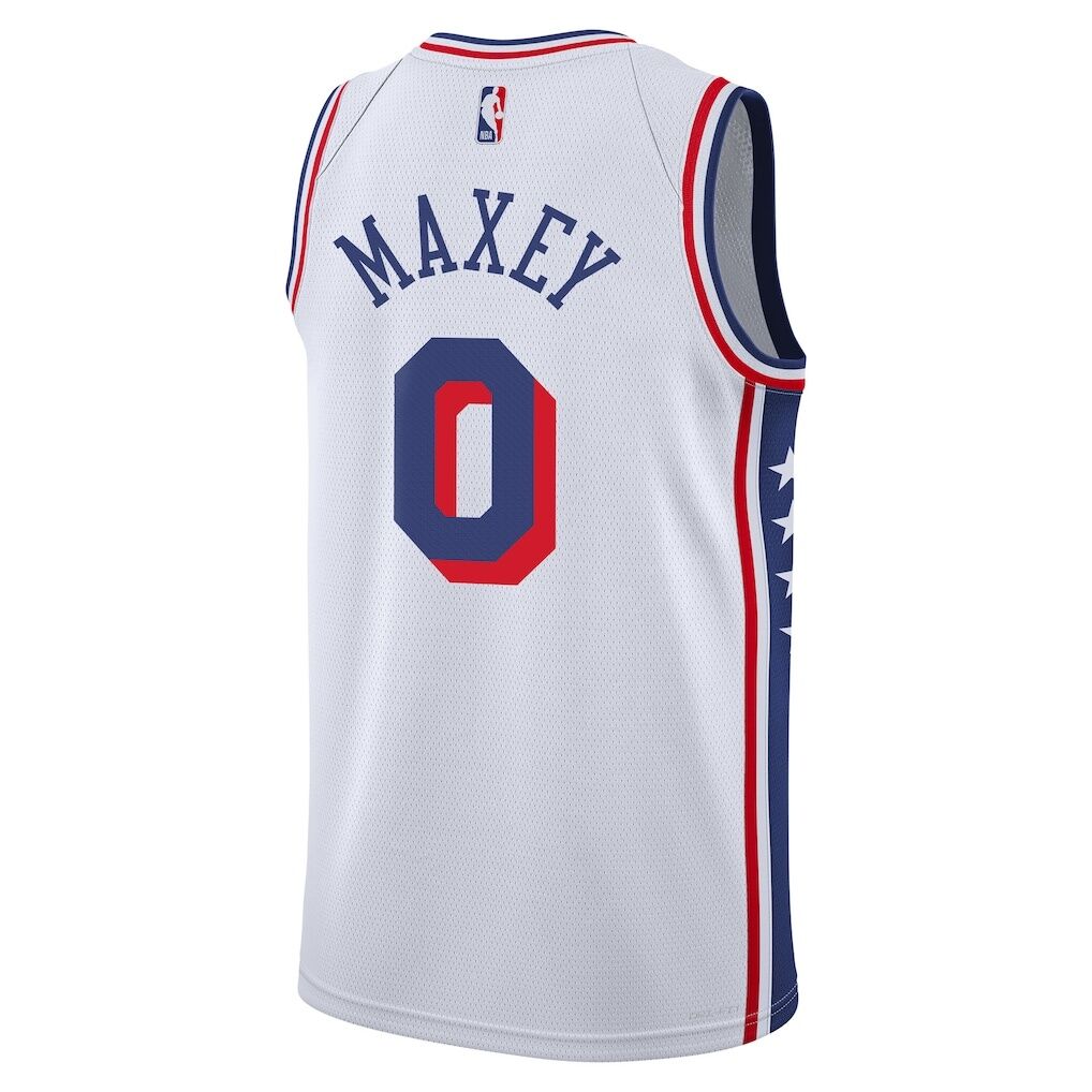 Tyrese Maxey Philadelphia 76ers Nike Youth Association Swingman Jersey