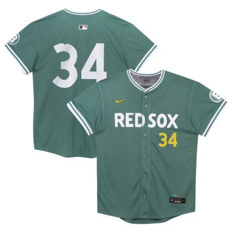 David Ortiz Boston Red Sox Nike Preschool 2025 City Connect Limited Retired Player Jersey - Green - Front View