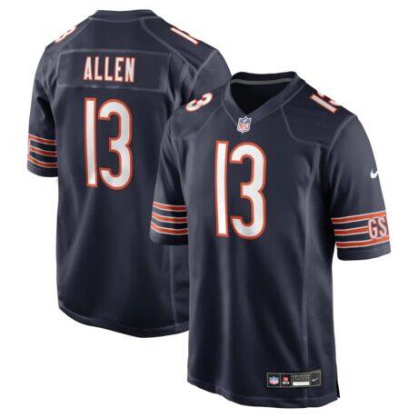 Keenan Allen Chicago Bears Nike Team Game Jersey - Navy - Front View