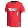 #1 Cincinnati Bearcats GameDay Greats Unisex Lightweight Baseball Fashion Jersey - Red - Side View
