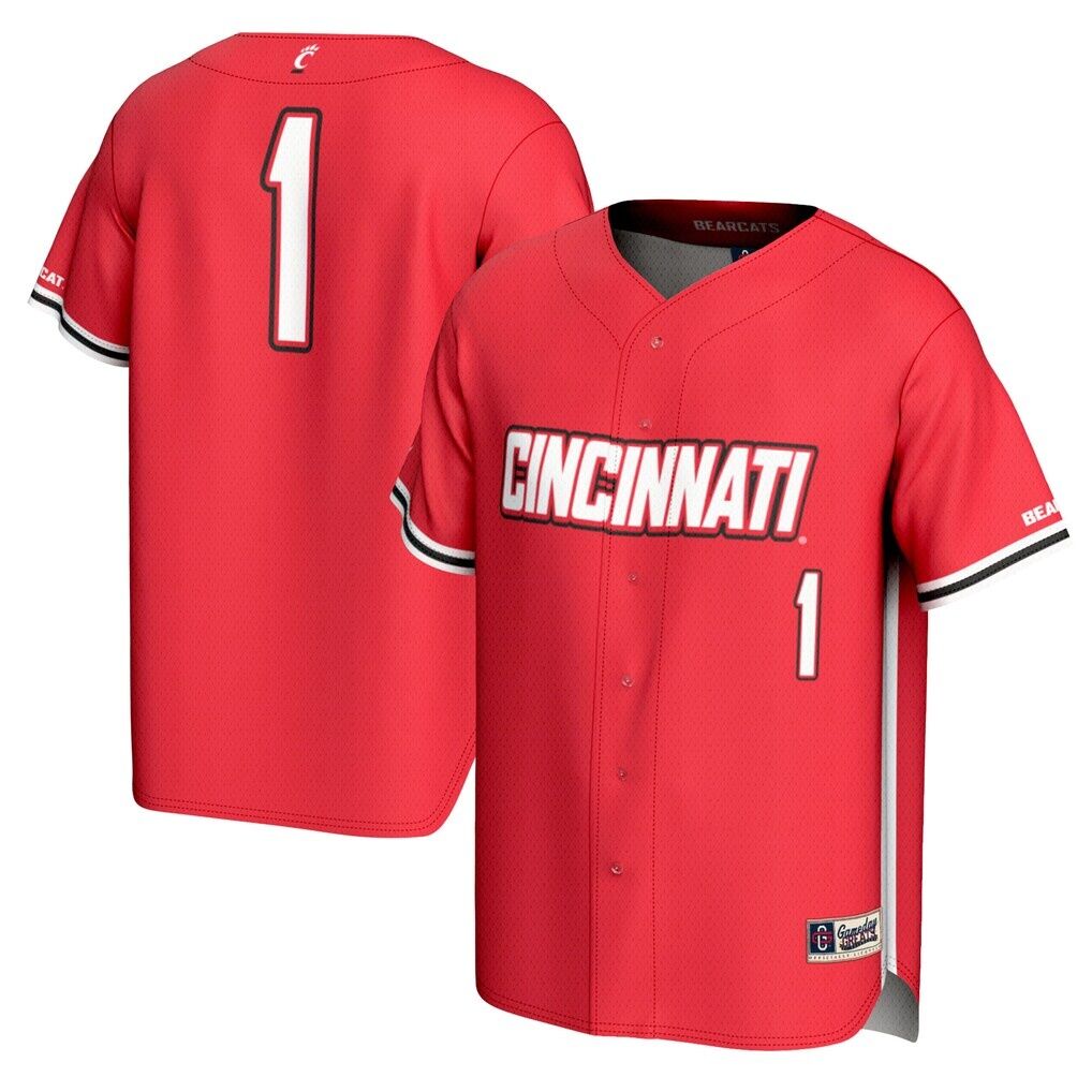 #1 Cincinnati Bearcats GameDay Greats Youth Lightweight Baseball Fashion Jersey