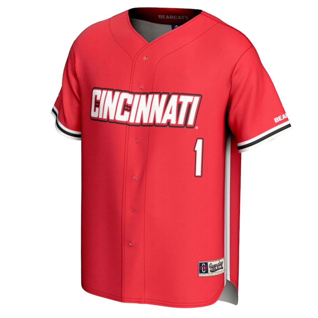 #1 Cincinnati Bearcats GameDay Greats Youth Lightweight Baseball Fashion Jersey