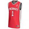 #1 Cincinnati Bearcats GameDay Greats Youth Lightweight Basketball Fashion Jersey - Red - Side View