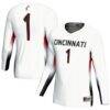#1 Cincinnati Bearcats GameDay Greats Unisex Lightweight Women's Volleyball Fashion Jersey - White - Front View