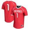 #1 Cincinnati Bearcats GameDay Greats Youth Lightweight Women's Lacrosse Fashion Jersey - Red - Front View