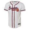 Ronald Acuna Jr. Atlanta Braves Nike Youth Home Replica Player Jersey - White - Side View