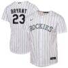 Kris Bryant Colorado Rockies Nike Youth Home Replica Player Jersey - White - Front View