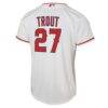 Mike Trout Los Angeles Angels Nike Youth Home Replica Player Jersey - White - Detail View