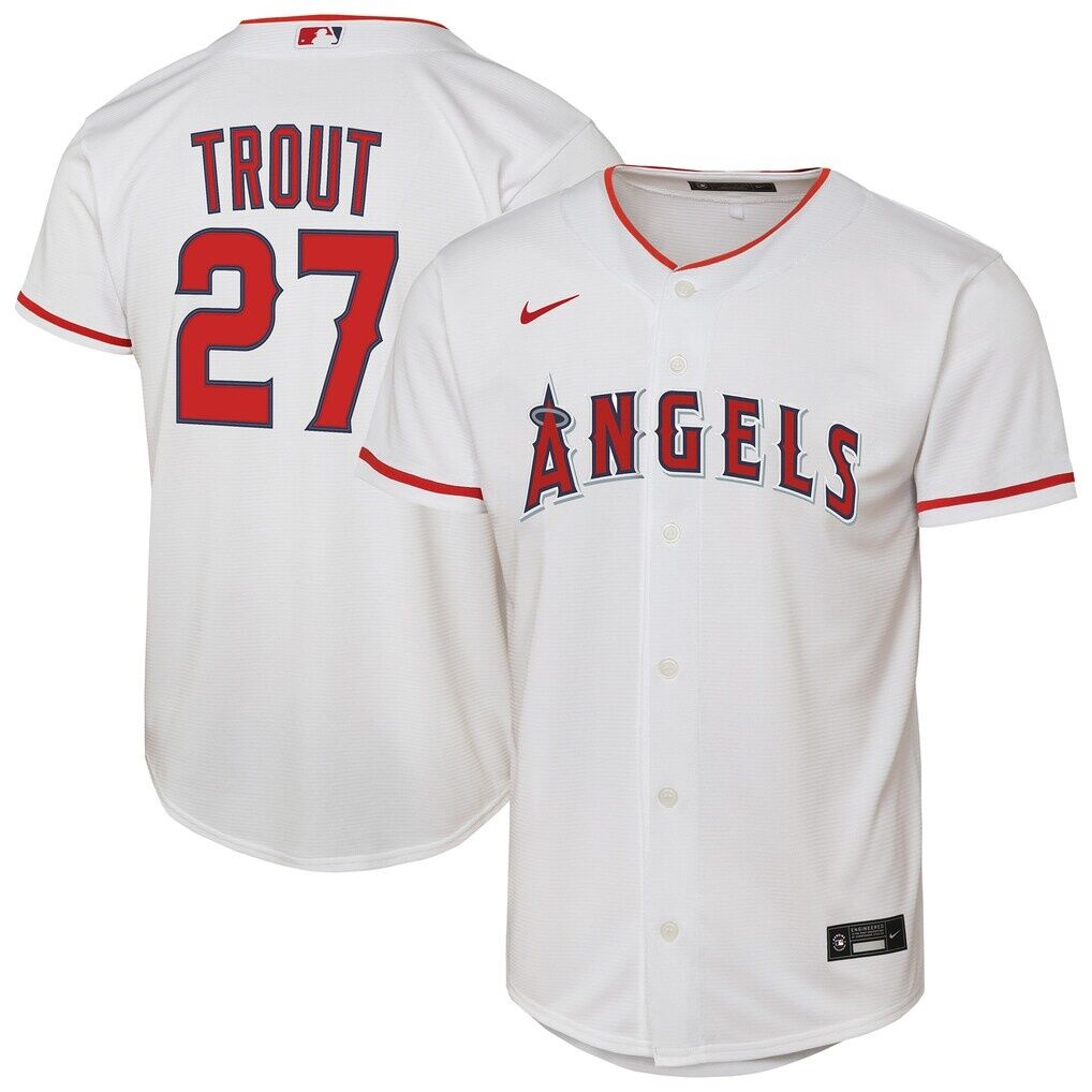 Mike Trout Los Angeles Angels Nike Youth Home Replica Player Jersey