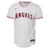 Mike Trout Los Angeles Angels Nike Youth Home Replica Player Jersey - White - Side View