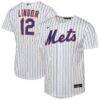 Francisco Lindor New York Mets Nike Youth Home Replica Player Jersey - White - Front View