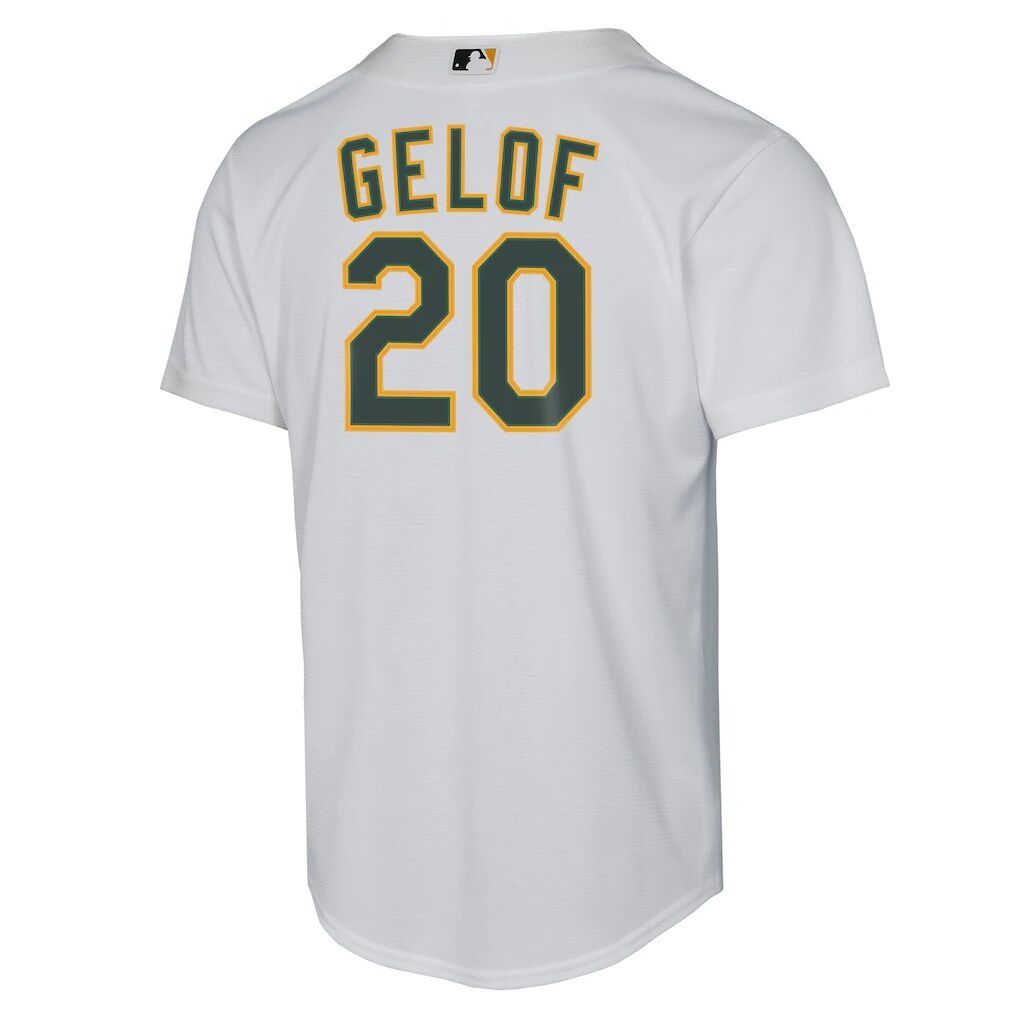 Zack Gelof Athletics Nike Youth Home Replica Player Jersey