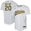 Zack Gelof Athletics Nike Youth Home Replica Player Jersey - White - Front View