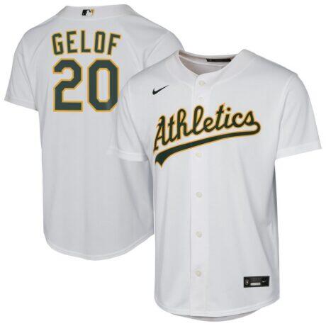 Zack Gelof Athletics Nike Youth Home Replica Player Jersey