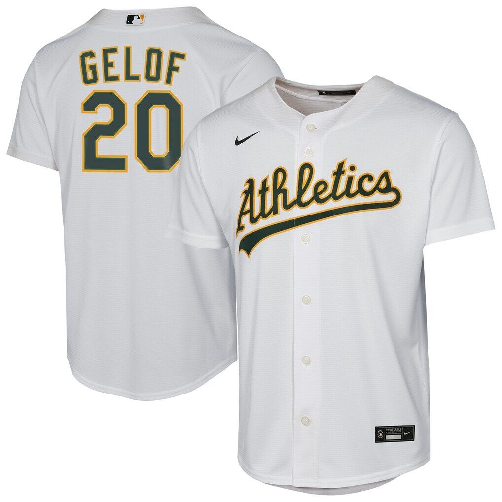 Zack Gelof Athletics Nike Youth Home Replica Player Jersey