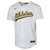 Zack Gelof Athletics Nike Youth Home Replica Player Jersey - White - Side View