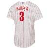 Bryce Harper Philadelphia Phillies Nike Youth Home Replica Player Jersey - White - Detail View