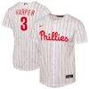 Bryce Harper Philadelphia Phillies Nike Youth Home Replica Player Jersey - White - Front View